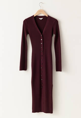 Knitted Cardigan Dress