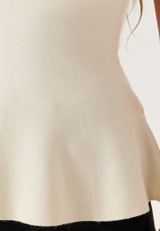 Knitted Peplum Top