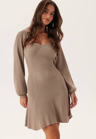 Knitted Short Skater Dress