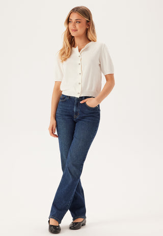 Strikket kortermet cardigan