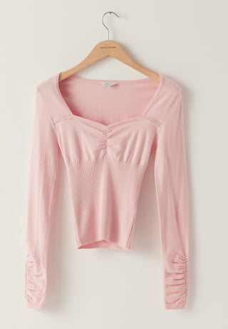 Strikket Sweetheart-topp