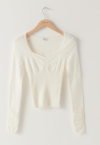 Strikket Sweetheart-topp