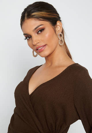 Leighton wrap top