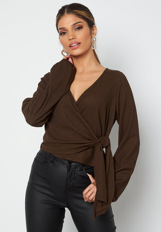 Leighton wrap top
