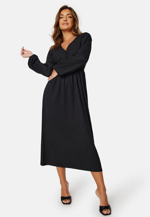 Structure Button Midi Dress