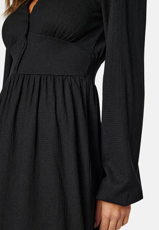 Structure Button Midi Dress