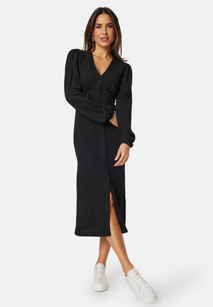 Structure Button Midi Dress