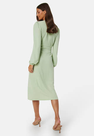 Structure Button Midi Dress