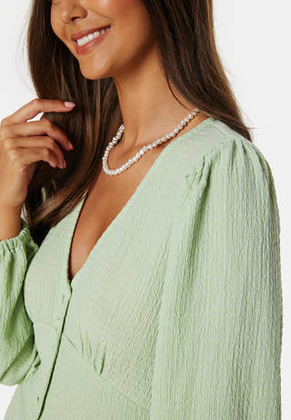 Structure Button Midi Dress