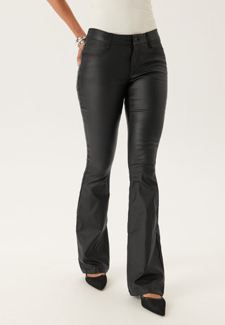 Low Waist Push-up Coated Jeans