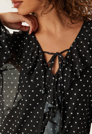 Mesh Volangbluse