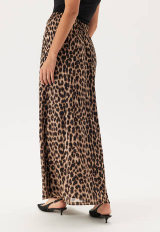 Mesh Wide Maxi Skirt