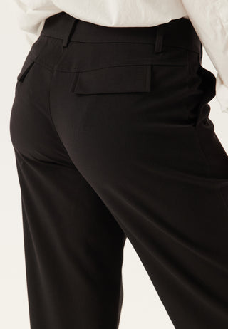 Mid Waist Straight Back Pocket Bukser