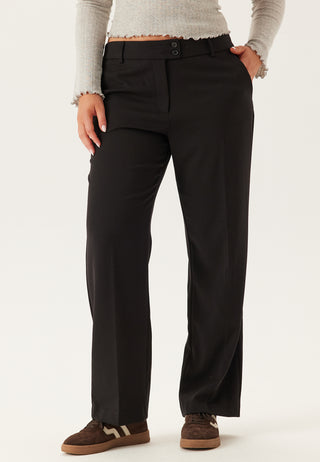 Mid Waist Straight Back Pocket Bukser