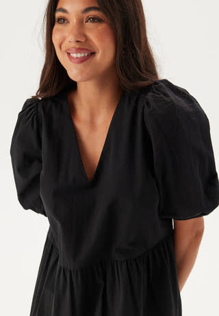 Midi Puff Sleeve Dress