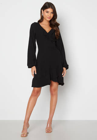 Miriam flounce wrap dress