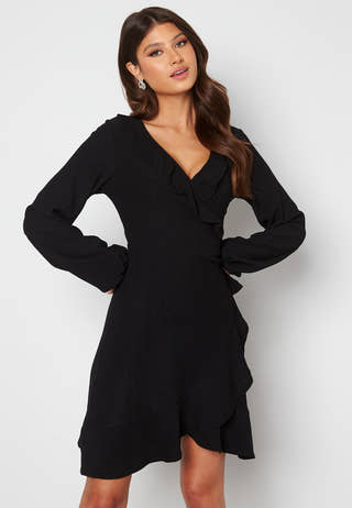 Miriam flounce wrap dress