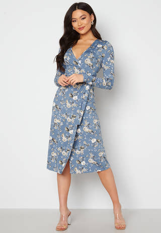 Wrap Midi Dress