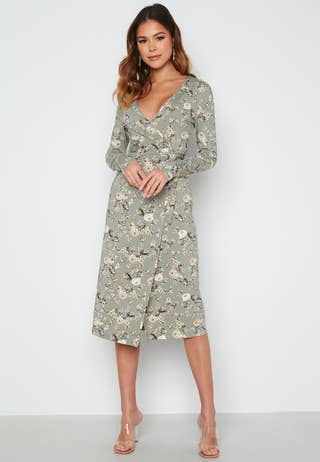 Wrap Midi Dress