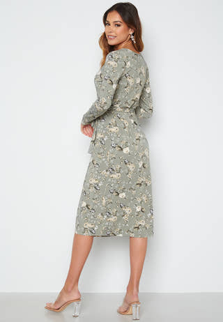 Wrap Midi Dress