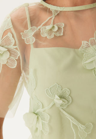 3D Floral T-shirt Blouse