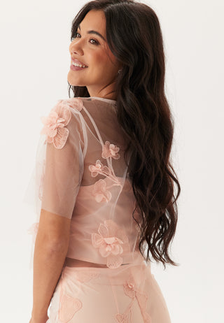 3D Floral T-shirt Blouse