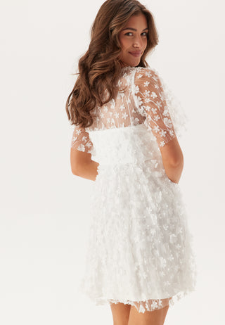 3D Floral V-neck Dress