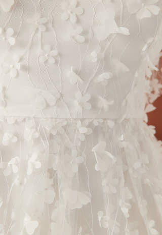 3D Floral V-neck Dress