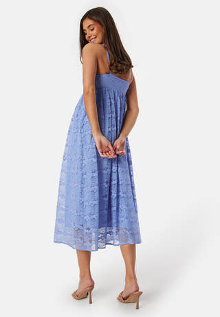 Lace Strap Midi Dress