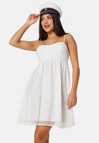 Lace Strap Short Dress