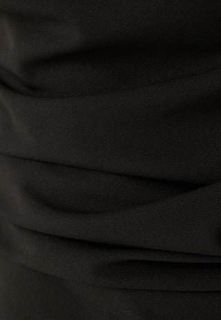 Asymmetric Draped Maxi Dress