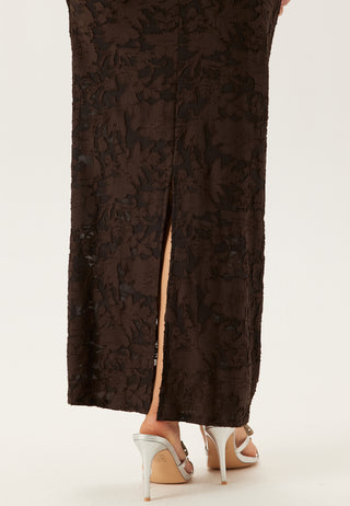 Asymmetric Jacquard Stretch Ankle Dress