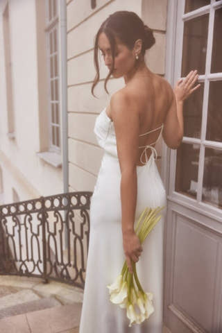 Bandeau wedding Gown
