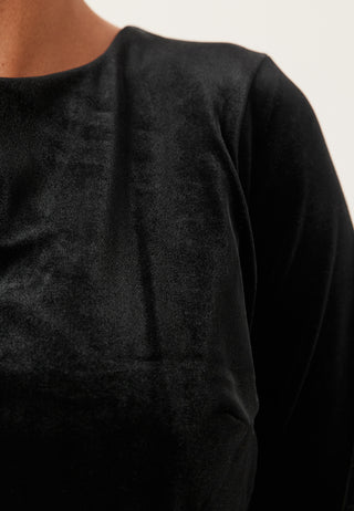 Bow Velvet Midi Dress