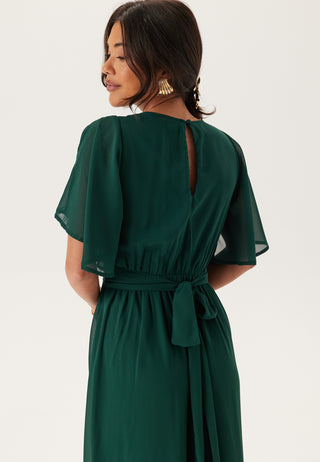 Butterfly Sleeve Chiffon Kjole