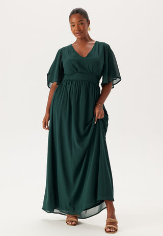 Butterfly Sleeve Chiffon Kjole