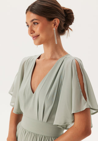 Chiffonkjole med sommerfuglermer