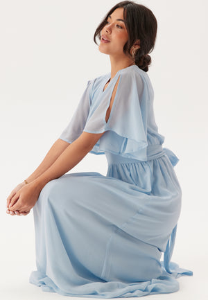 Butterfly Sleeve Chiffon Kjole