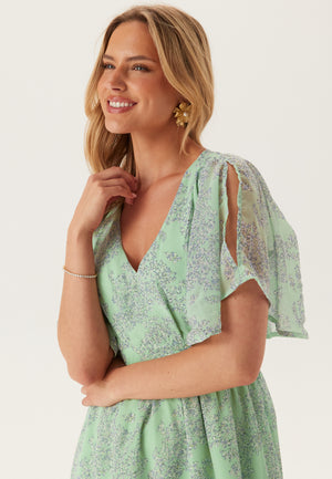 Butterfly Sleeve Midikjole