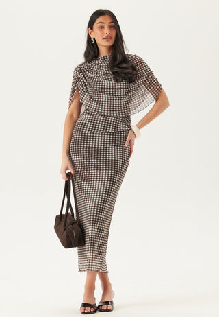 Cape Mesh Ankellang Kjole