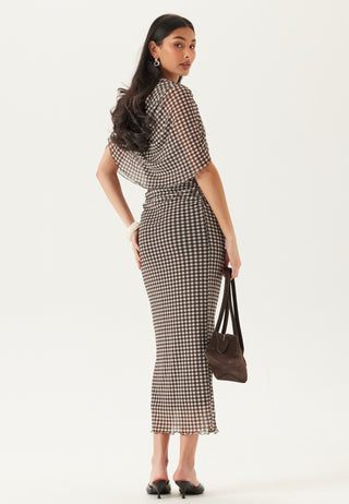 Cape Mesh Ankellang Kjole