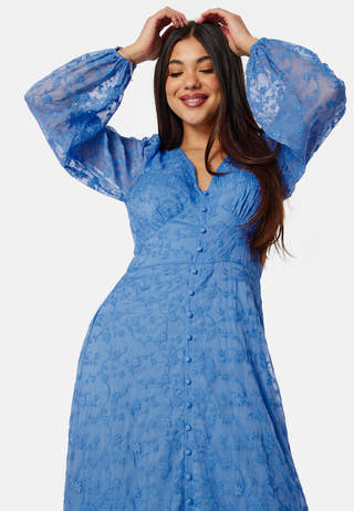 Embroidered Midi Dress