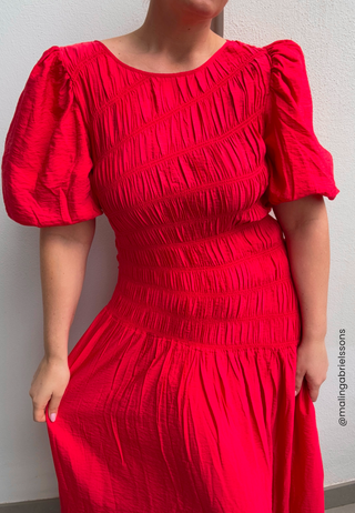 CC Puff Sleeve Smock Kjole