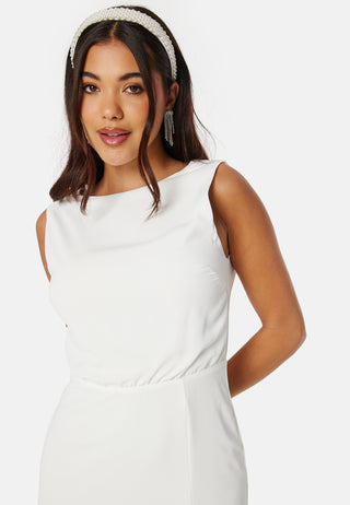 Open Back Sleeveless Wedding Gown