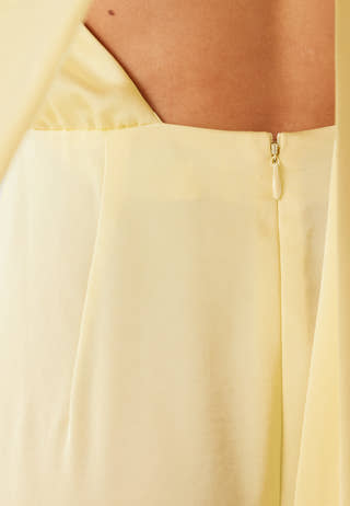 Halterneck Satin Gown