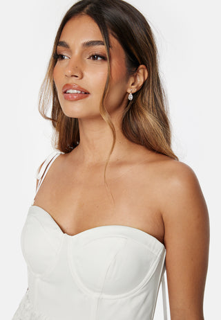 Floral strap short dress