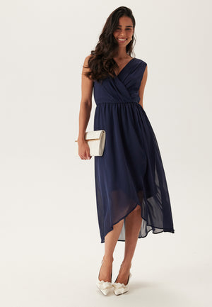 High-Low Sleeveless Chiffon Dress