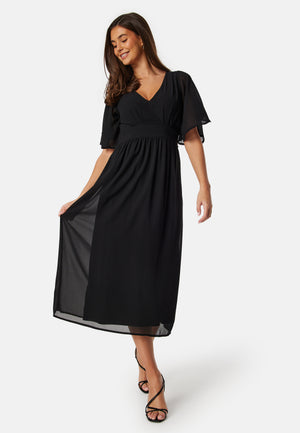 Butterfly Sleeve Midikjole