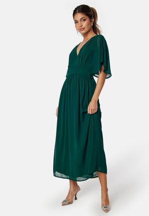 Butterfly Sleeve Midikjole