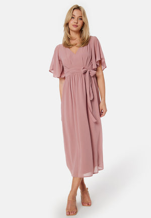 Butterfly Sleeve Midikjole